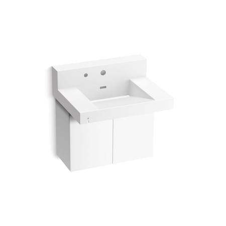 Kohler Constellation 30In Wall-Mount Lavatory System With Backsplash In Glacier White 81024-BPW-KCG